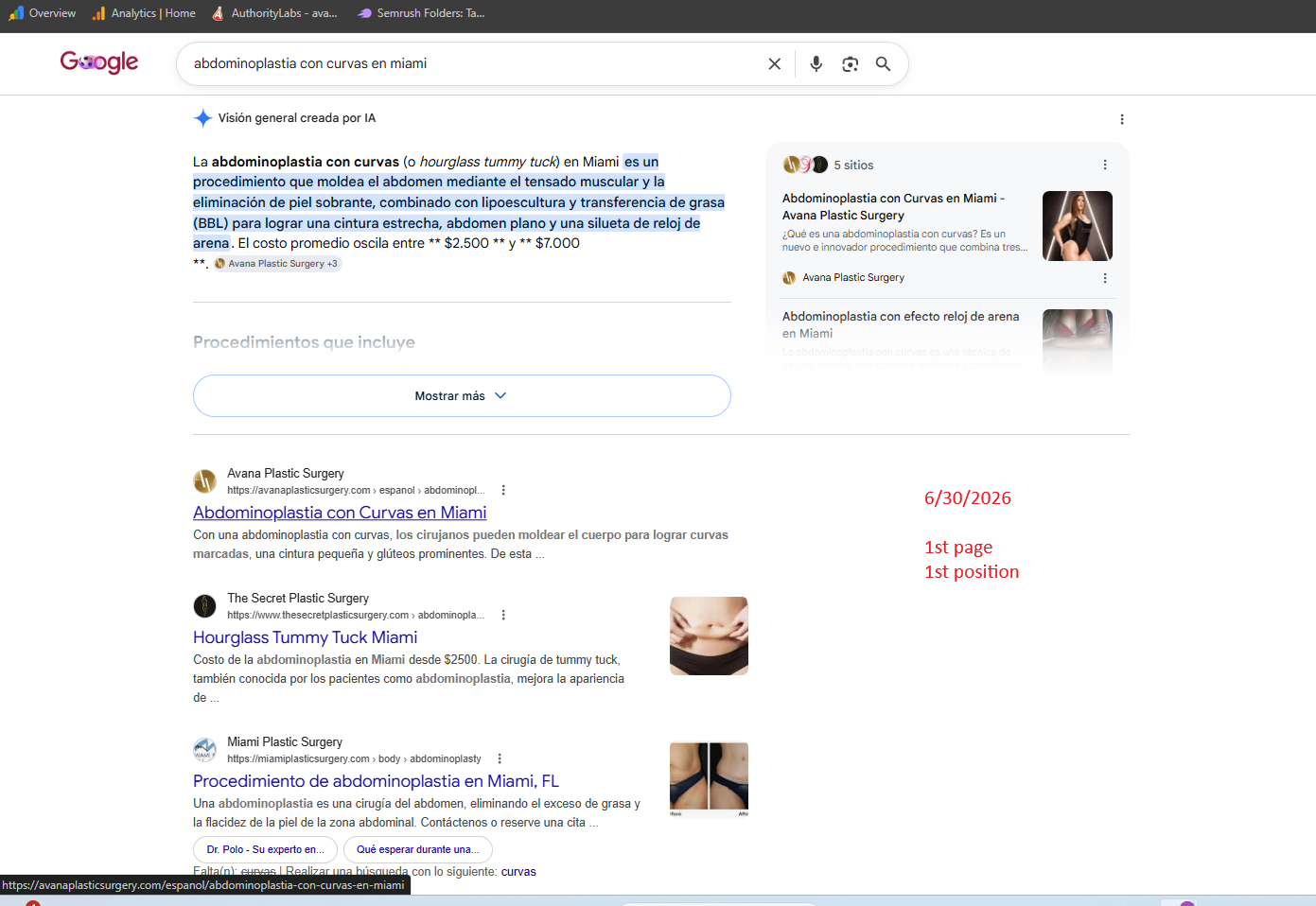 Google SEO Analysis