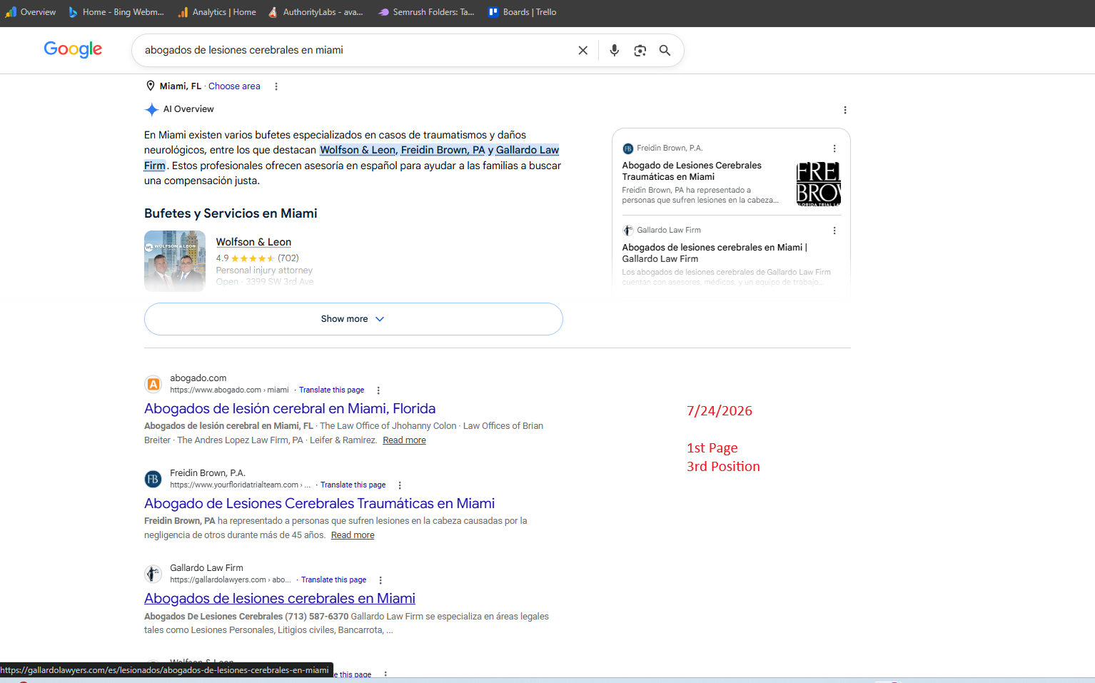 Google SEO Analysis