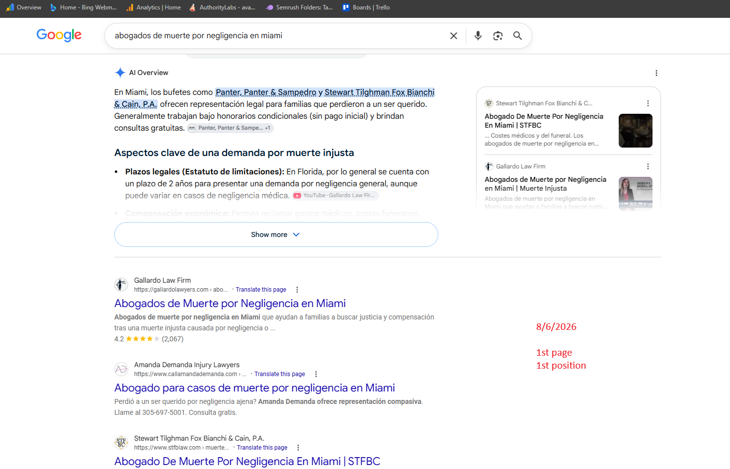 Google SEO Analysis