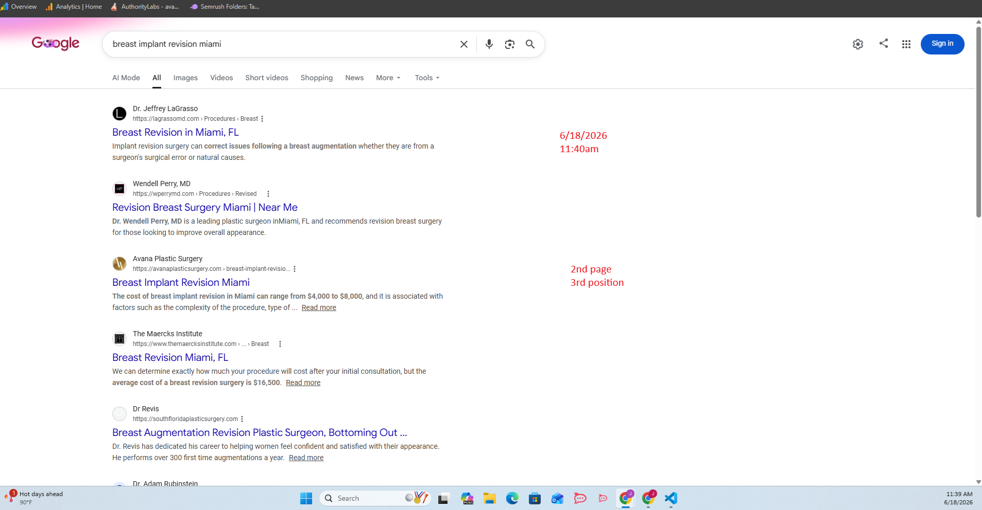 Google SEO Analysis