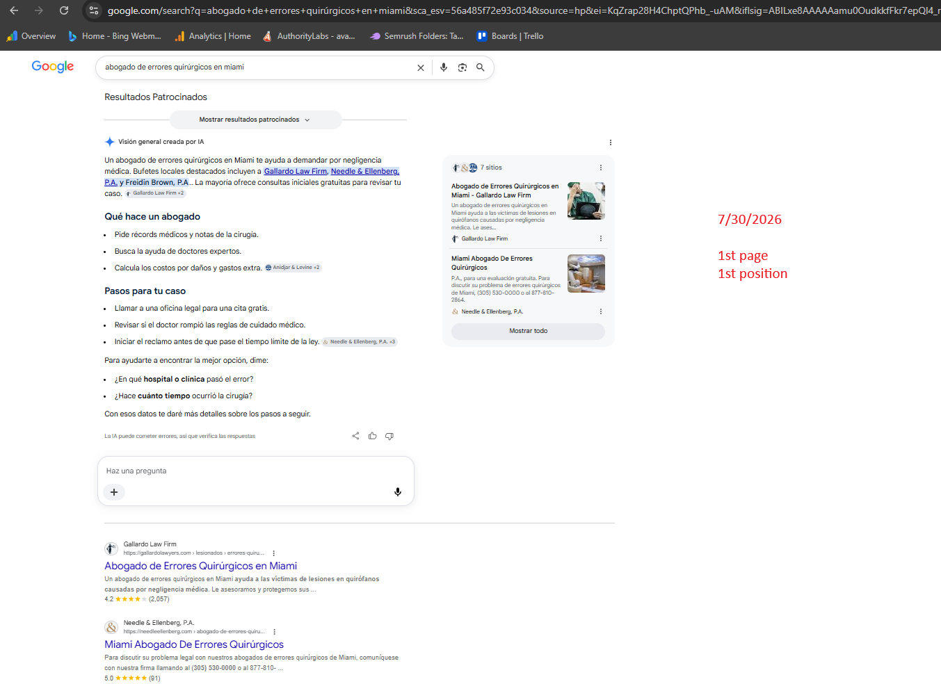 Google SEO Analysis