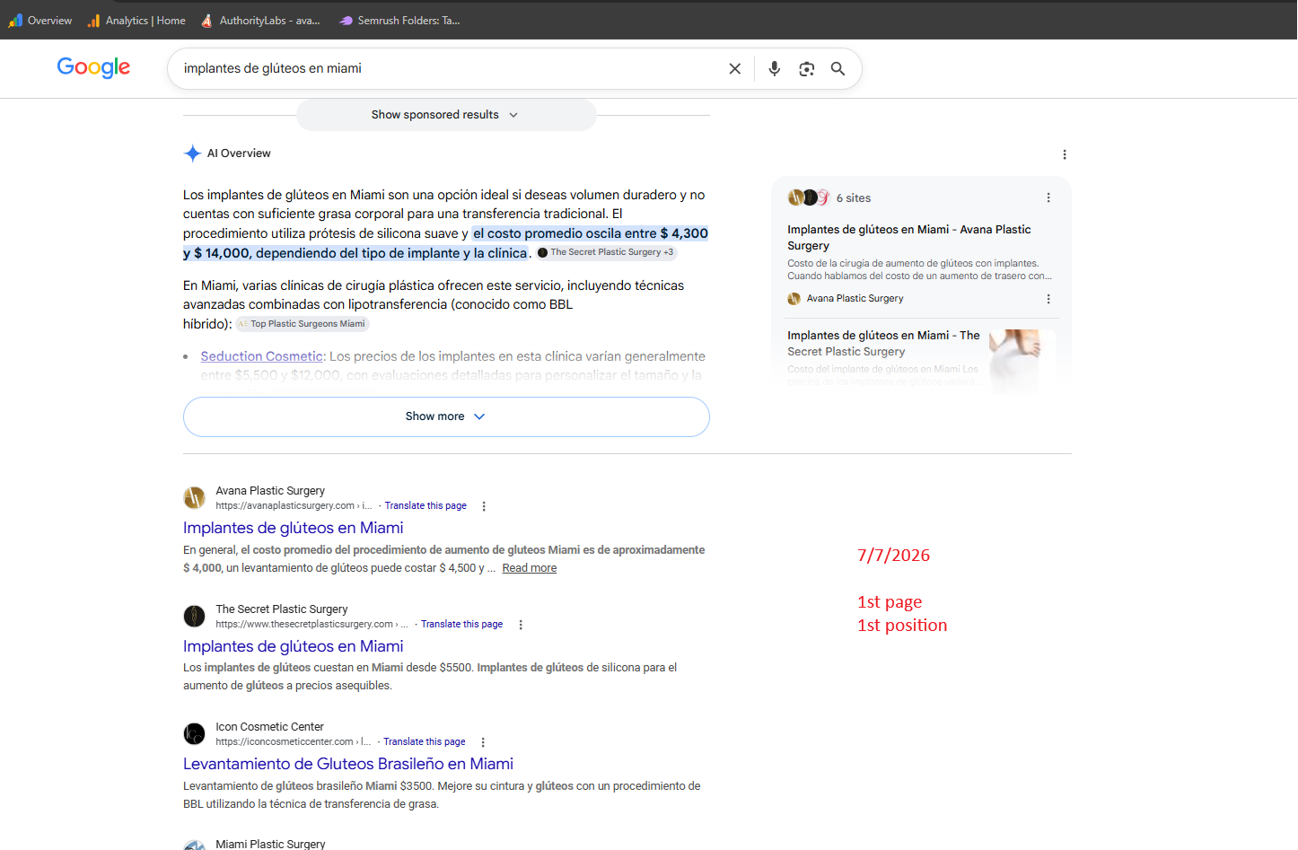 Google SEO Analysis