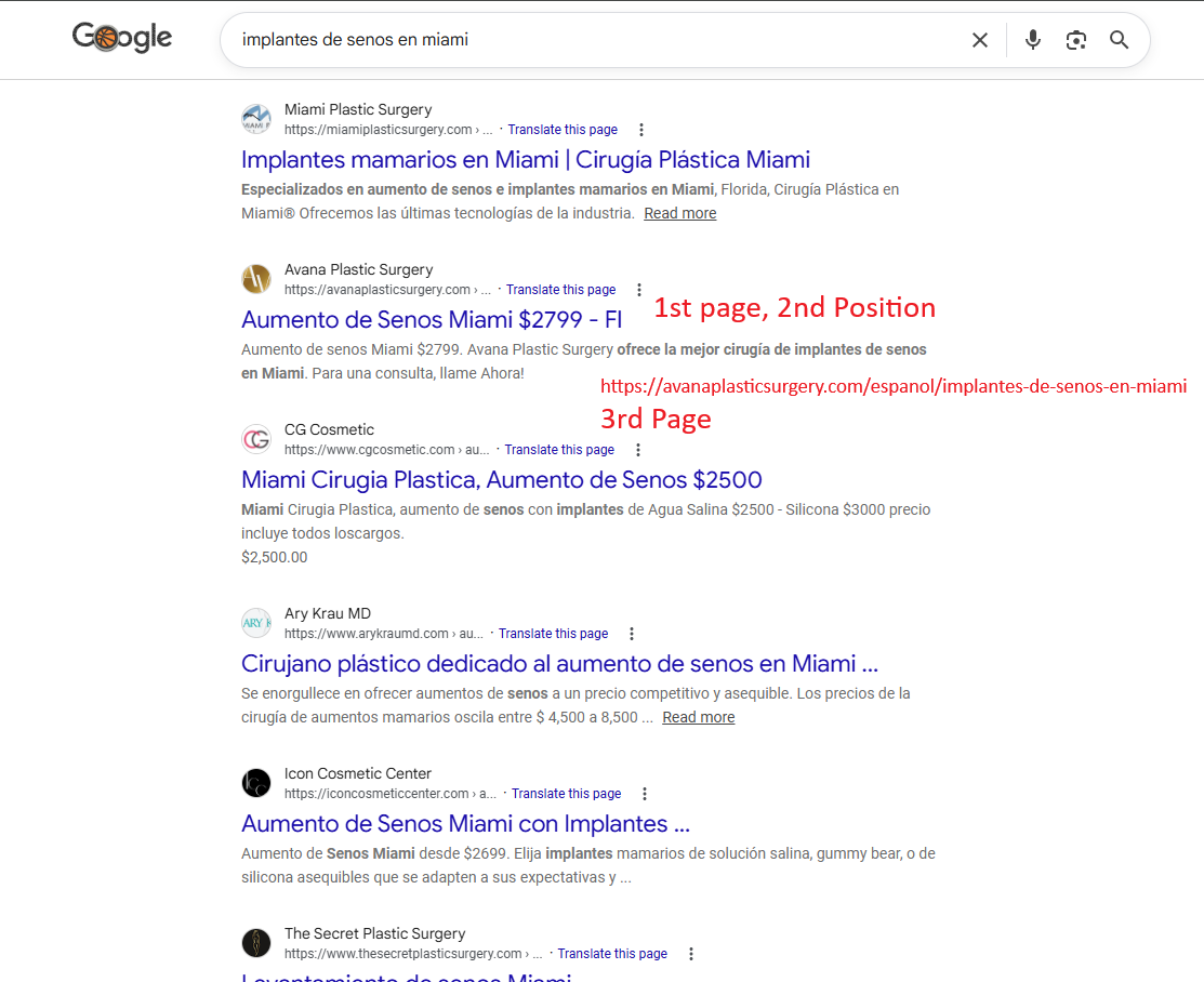 Google SEO Analysis