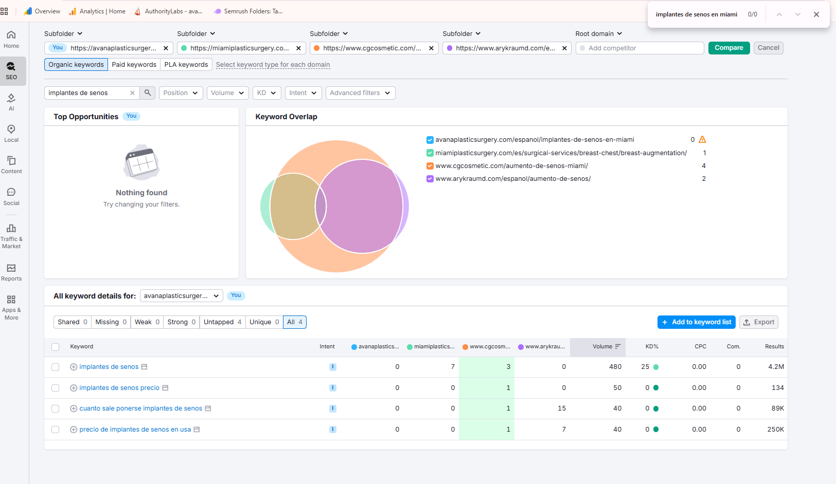 Semrush SEO Analysis