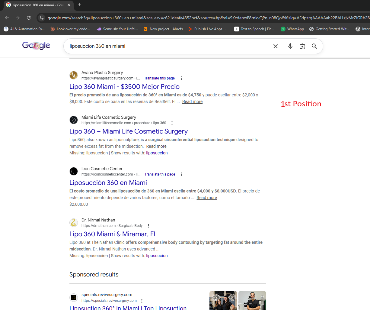 Google SEO Analysis