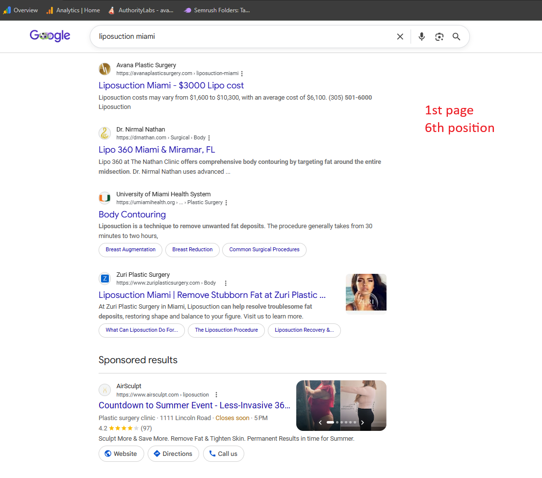 Google SEO Analysis