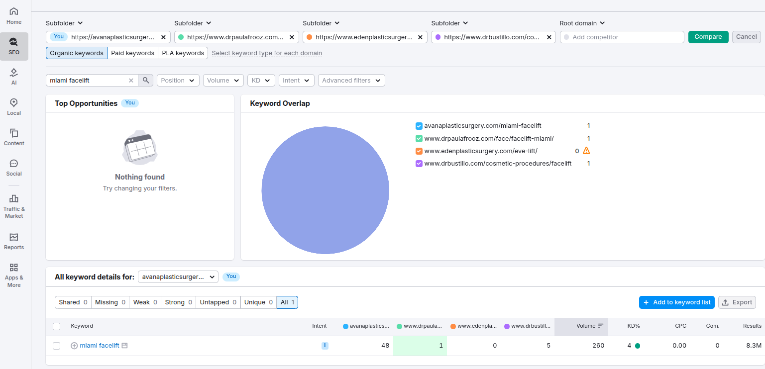 Semrush SEO Analysis