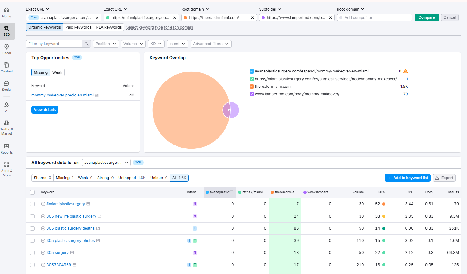 Semrush SEO Analysis