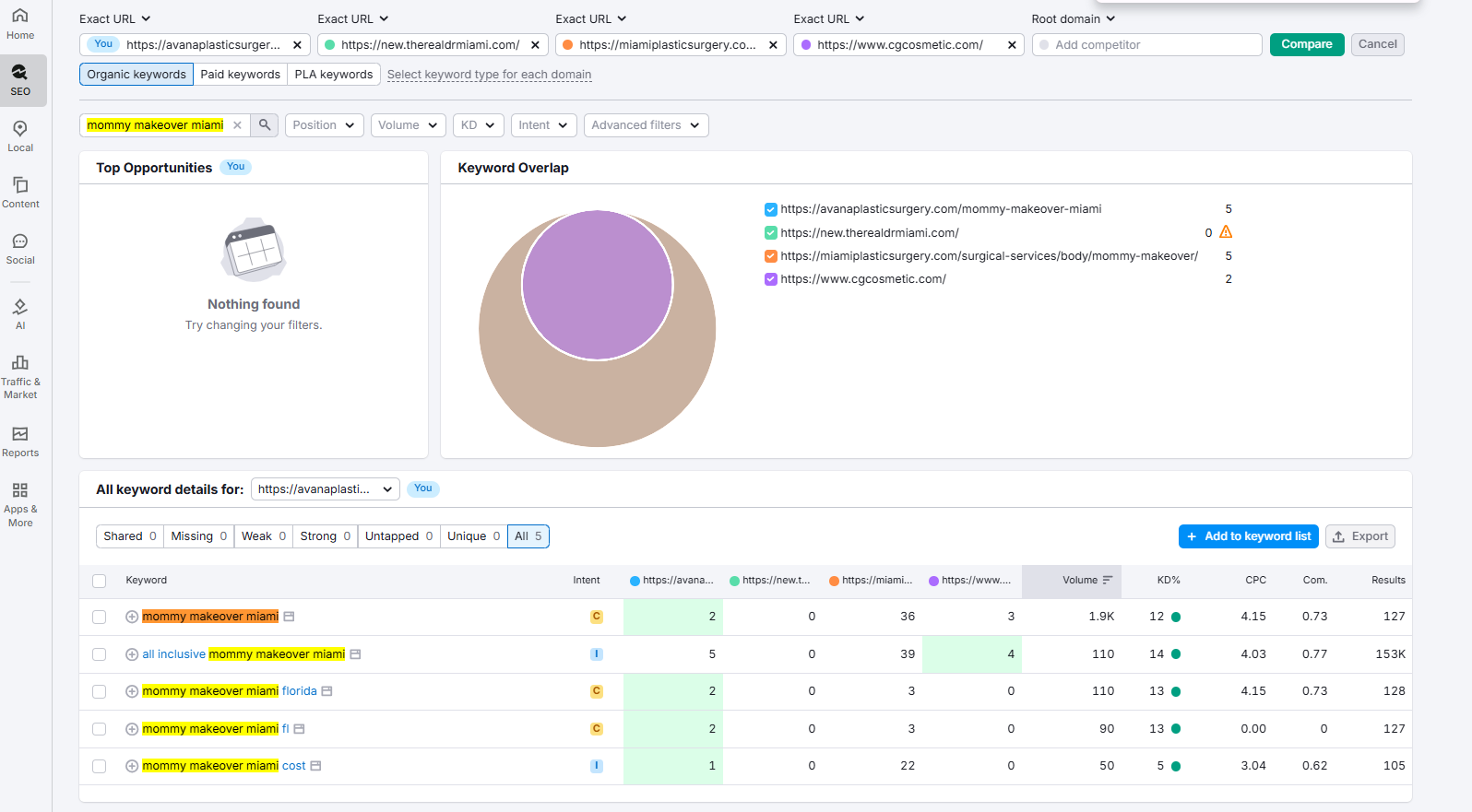 Semrush SEO Analysis
