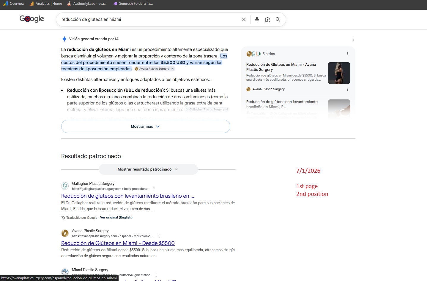 Google SEO Analysis