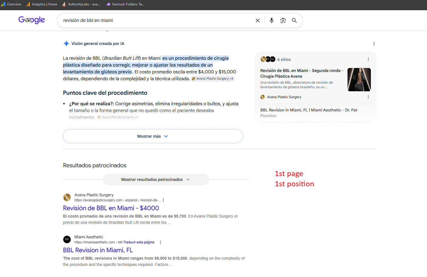 Google SEO Analysis