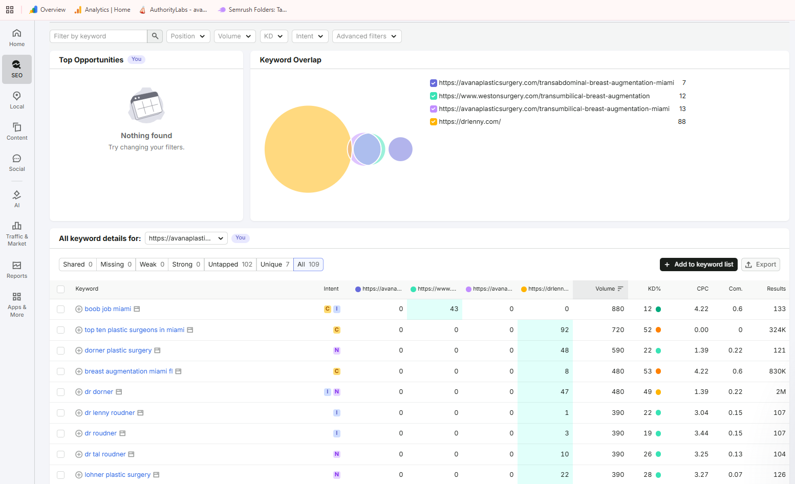 Semrush SEO Analysis