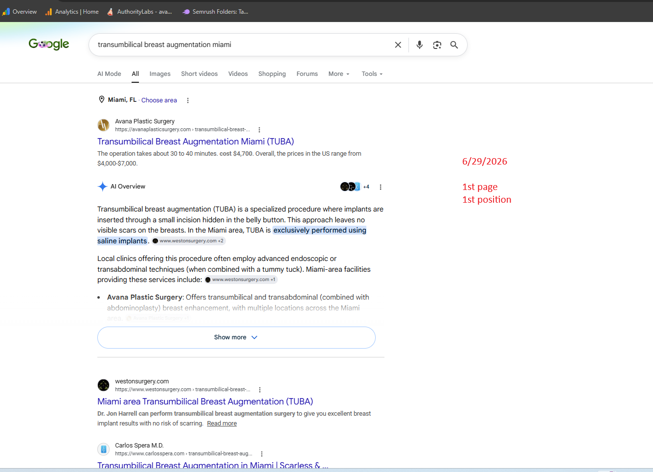 Google SEO Analysis