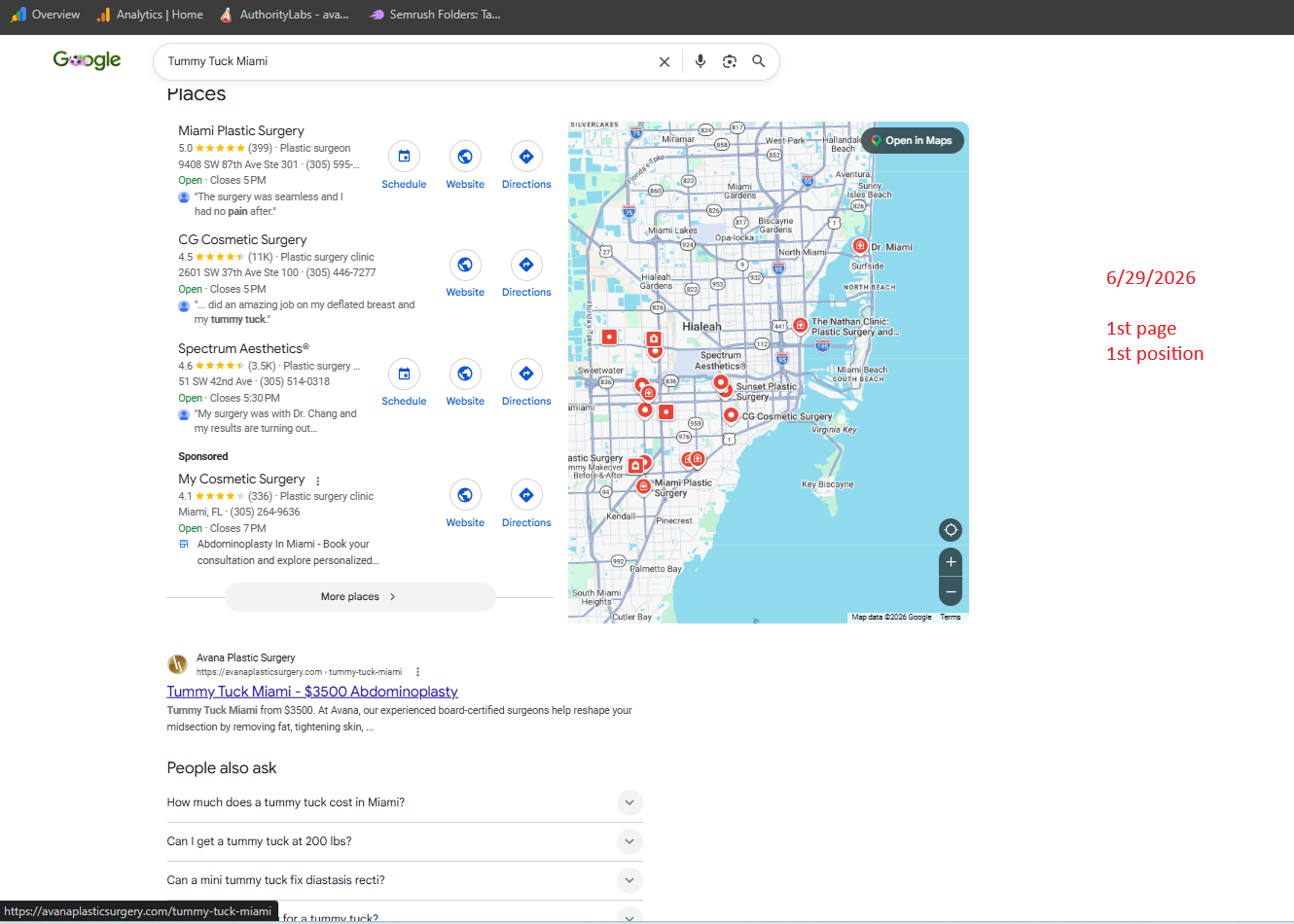 Google SEO Analysis